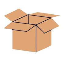 bonita caja beige vector