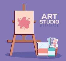 Ilustración de estudio de arte vector