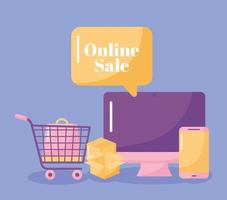 online sale illustration vector