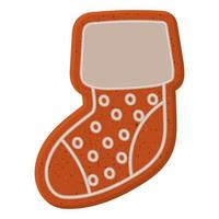 pretty cookie sock vector