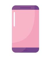 purple cellphone design vector