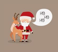 nice santa design vector