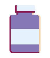 botella de pintura morada vector