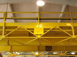 Overhead industrial crane photo