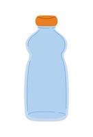 transparent water bottle vector