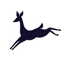 jumping deer design vector