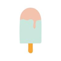 ice cream with a ligth blue color vector