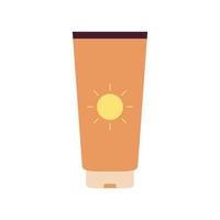 sunscreen on a white background vector