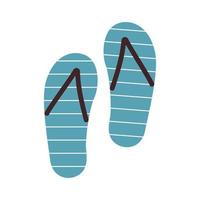 flip flops on a white background vector