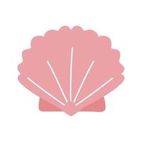 shell with a pink color vector