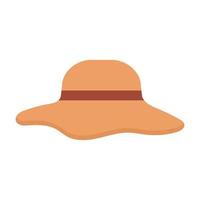 beach hat on a white background vector