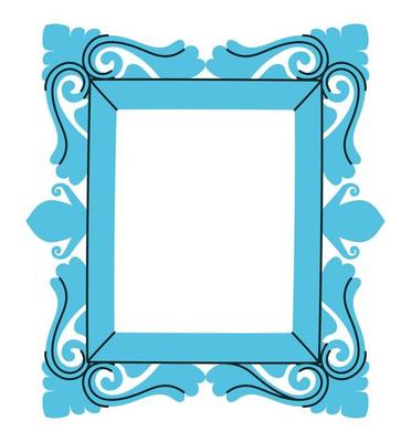 light blue frame