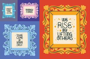 inspiration statements illustrations vector