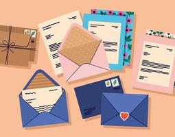 post mail design vector