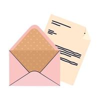 cute envelope illustration vector