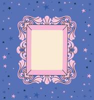 nice pink frame vector