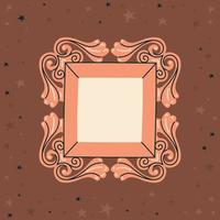 nice brown frame vector