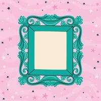 nice green frame vector