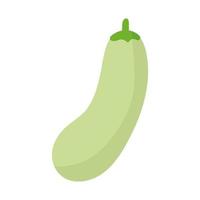 cucumber with a light green color vector