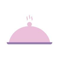 cooking pot with a pink color vector