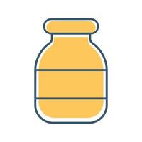 medical container with a yellow color vector