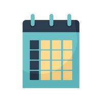 calendario con un color azul vector