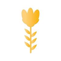 flower with a ligth yellow color vector