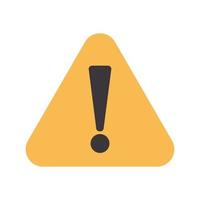 warning notice on a white background vector