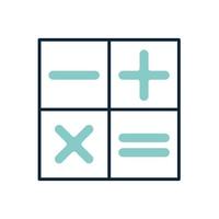 plus, minus, multiply and divide symbol vector