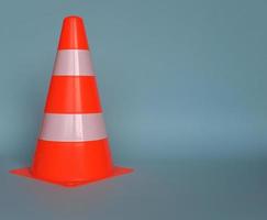 traffic cone sign photo