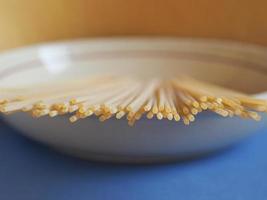 spaghetti pasta in a dish photo