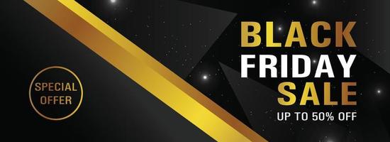 Modern Black Friday Sale Banner vector