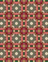 Christmas Pattern with Geometric Motifs vector