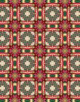 Christmas Pattern with Geometric Motifs vector