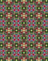 Christmas Pattern with Geometric Motifs vector