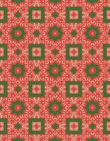 Christmas Pattern with Geometric Motifs vector