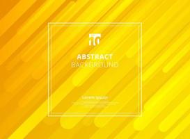 Abstract yellow geometric dynamic shapes background with white frame space for text. vector