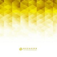 Abstract geometric hexagon pattern yellow background, Creative design templates, Vector illustration