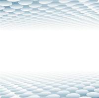 PrintAbstract 3D grid circle pattern texture blue and white perspective background. Vector illustration