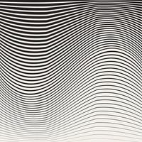 Abstract black and white halftone vertical waves stripes pattern vector