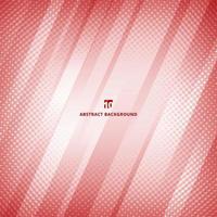 Abstract red and white color geometric technology with halftone background and texture. vector