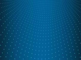 Abstract technology dots pattern perspective on gradients blue background. vector