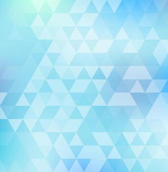 Abstract triangle pattern on blue color background and texture vector