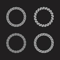 Decorative circle frames vector