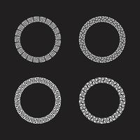 marcos circulares decorativos vector