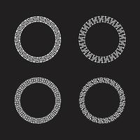 Decorative circle frames vector