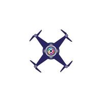 Drone camera vector illustration