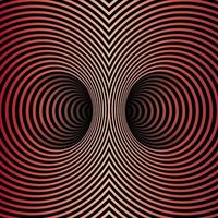 Wormhole Optical Illusion, Geometric dark red gradient Abstract Hypnotic Double Worm Hole Tunnel, Abstract Twisted Vector Illusion 3D Optical Art background