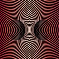 Wormhole Optical Illusion, Geometric dark red gradient Abstract Hypnotic Double Worm Hole Tunnel, Abstract Twisted Vector Illusion 3D Optical Art background