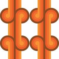 70's geometric graphic pattern, retro colour background vector